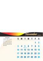 Wall Calendar A4 Portrait (12 Pages) Design 2