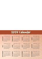 Wall Calendar A4 Portrait (Single Page) Design 2