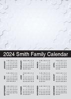 Wall Calendar A4 Portrait (Single Page) Design 9